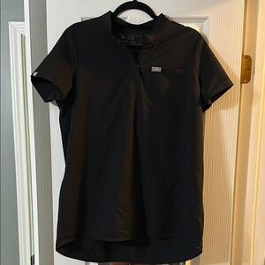 Figs Black Short Sleeve Shirt